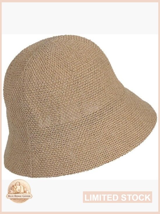 Woven Mesh Bucket Hat Packable Fisherman Hat Adjustable Unisex Outdoor Hiking main image 3